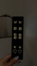 Gold earrings