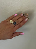 Nugget heart ring