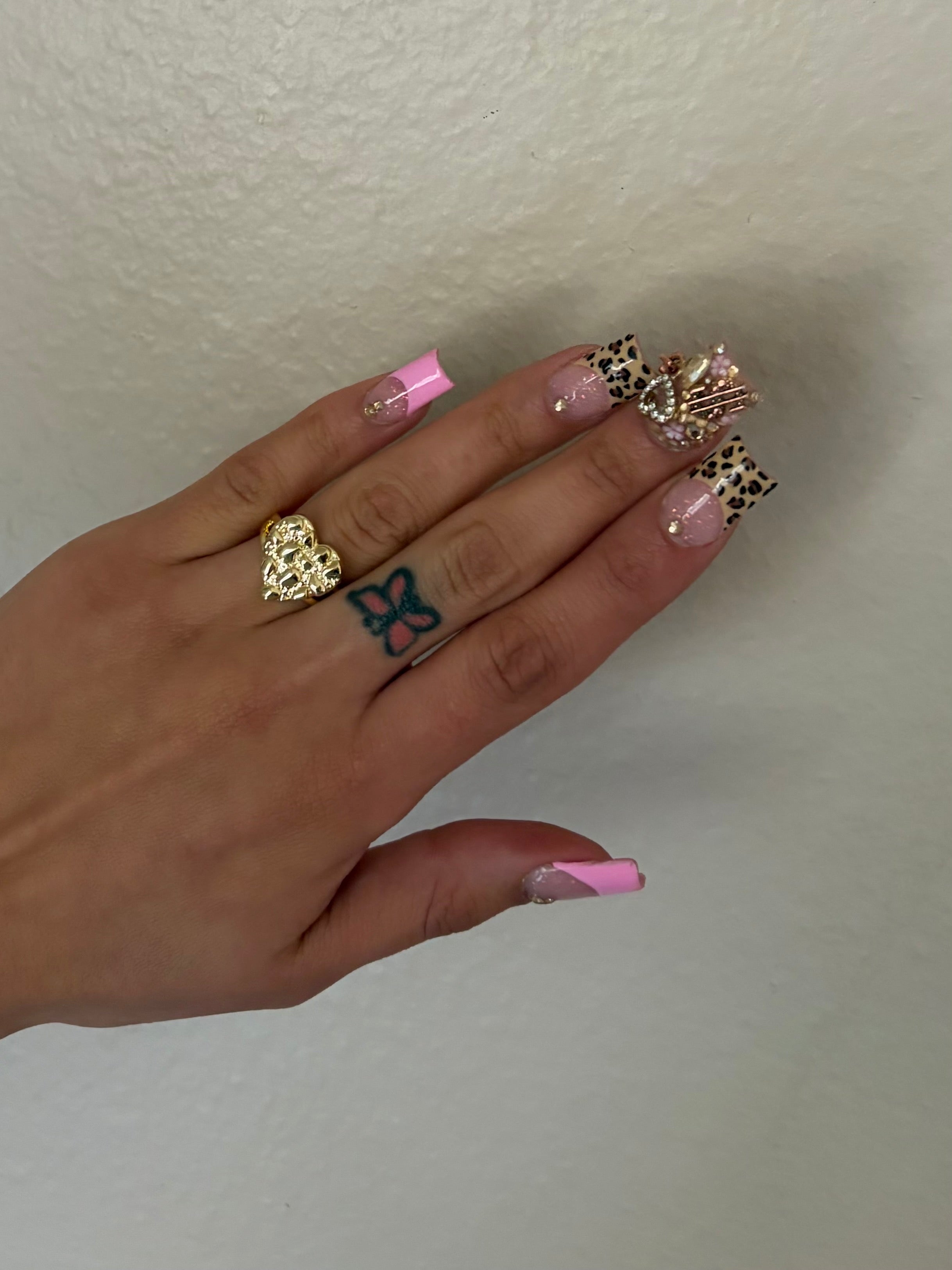 Nugget heart ring